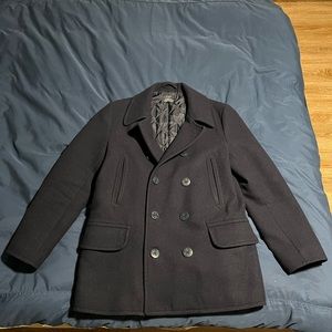 J. Crew Navy Pea Coat Size Medium